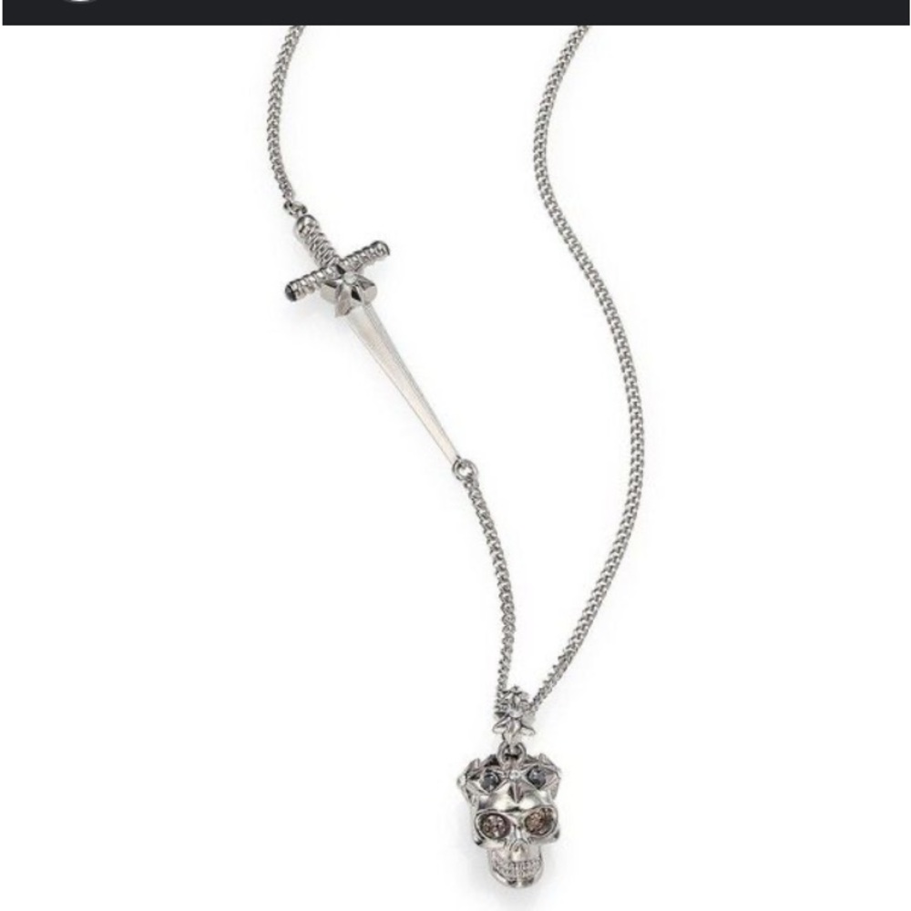 Alexander McQueen Skull and Sword Necklace